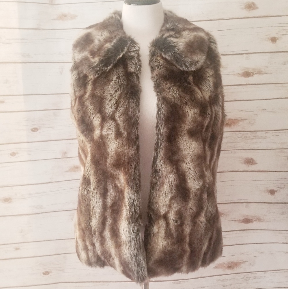 Rachel Zoe Faux Fur Vest Size: Small